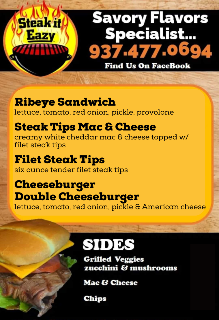Steak-it-Eazy Menu